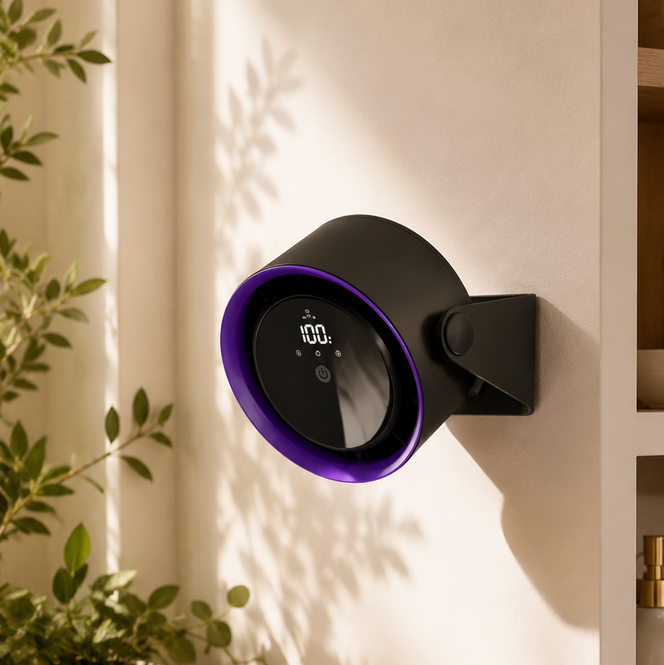 BreezFlow Desk Pro™ — Premium Rechargeable Desk Fan